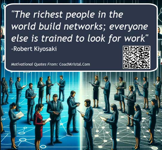 wealthy people build networks quote